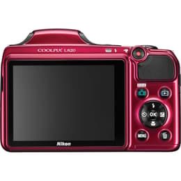 CoolPix L820 - Röd + Nikon Nikkor 30X Optical Zoom 22.5-675 mm f/3-5.8 f/3-5.8