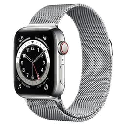 Apple Watch (Series 6) 2020 GPS + Mobilnät 40 - Titan Silver - Milanese loop Silver