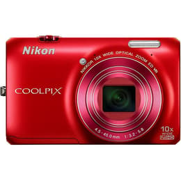Nikon Coolpix S6300 Kompakt 16 - Röd