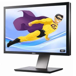 19-tum Ecran Plat PC 19" , LCD DELL P1911B 48cm 1440x900 Ré,glable DVI VGA HUB USB VESA 1440 x 900 LCD Monitor Svart