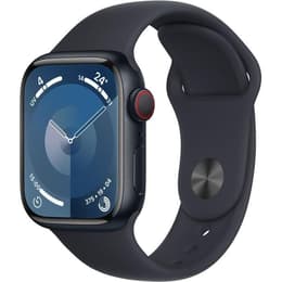 Apple Watch () 2023 GPS + Mobilnät 45 - Aluminium Svart - Sportband Svart