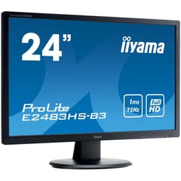 24-tum Iiyama ProLite E2483HS 1920 x 1080 LCD Monitor Svart