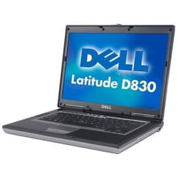 Dell Latitude D830 15-tum (2007) - Core 2 Duo T7250 - 2GB - HDD 80 GB AZERTY - Fransk