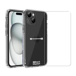 Back Market Skal iPhone 15 och skyddsskärm - 60% Återvunnen plast - Genomskinlig