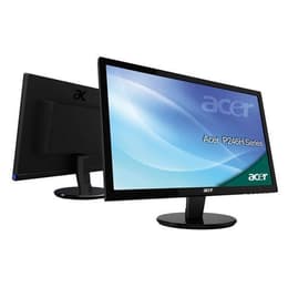 24-tum Acer p246h 1920 x 1080 LCD Monitor Svart