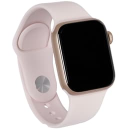 Apple Watch (Series 5) 2019 GPS 40 - Rostfritt stål Guld - Sportband Rosa