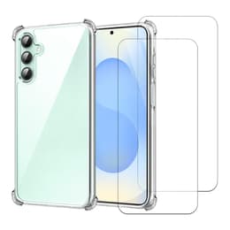 Skal Galaxy S24 FE och 2 st skärmskydd - TPU - Genomskinlig