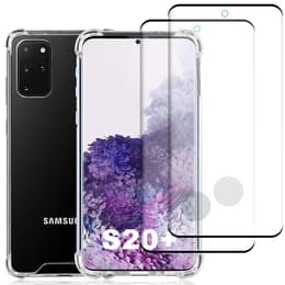 Skal Galaxy S20+/Galaxy S20+ 5G och 2 st skärmskydd - Återvunnen plast - Genomskinlig