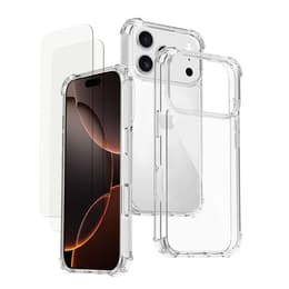 Skal iPhone 17 Pro Max och 2 st skärmskydd - TPU - Genomskinlig