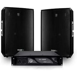 Ibiza Sound Pack sonorisation 2 Enceintes DISCO12B passives 12"/30cm 2x600W + Ampli 1000W + Câbles DISCO1200 PA högtalare