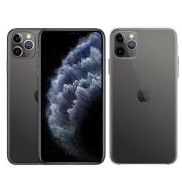 Pack iPhone 11 Pro + Apple Skal (Transparent) - 64GB - Grå Utrymme - Olåst