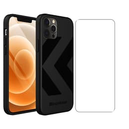 Back Market Skal iPhone 12 / iPhone 12 Pro och skyddsskärm - Återvunnen plast - Svart (Chevron)