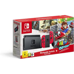 Switch 32GB - Röd - Begränsad upplaga Super Mario Odyssey