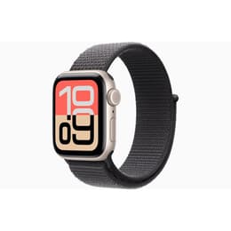 Apple Watch Series 7 (2021) GPS + Mobilnät 41 mm - Titan Silver - Nike Sport band Svart