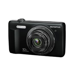 Kompakt D-755 - Svart + Olympus 10X Wide Optical Zoom 4.2-42mm f/3.0-5.7 f/3.0-5.7