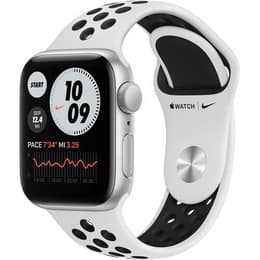 Apple Watch (Series SE) 2020 GPS 40 - Aluminium Silver - Nike Sport band Vit/Svart