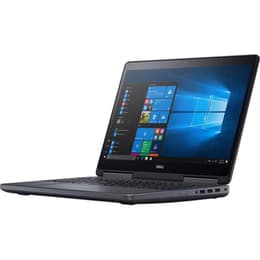 Dell Precision 7520 15-tum (2017) - Core i7-7820HQ - 32GB - SSD 1 TB QWERTY - Italiensk