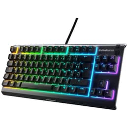 Steelseries Keyboard AZERTY Fransk Bakgrundsbelyst tangentbord Apex 3 TKL