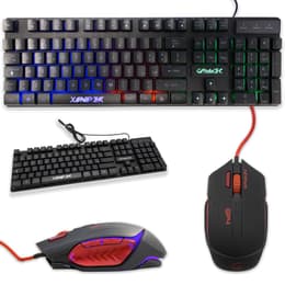 Cortek Keyboard QWERTY Italiensk Bakgrundsbelyst tangentbord XSniper + GP4 Kit Mouse and Keyboard