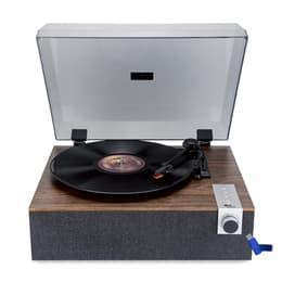 Evidence Acoustics Tourne-disque Vinyle EA-PL200-WOOD - Haut-parleurs intégrés 40 watts PMPO - 33, 45 et 78 tours - Bluetooth+Clé USB 32G Skivspelare