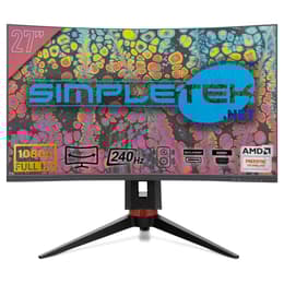 27-tum SIMPLETEK 5609 1920 x 1080 LED Monitor Svart