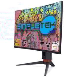 27-tum SIMPLETEK 5609 1920 x 1080 LED Monitor Svart