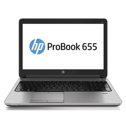 HP ProBook 655 G1 15-tum (2014) - A4-4300M - 8GB - SSD 256 GB AZERTY - Fransk