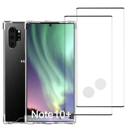 Skal Galaxy Note10+/Galaxy Note10+ 5G och 2 st skärmskydd - Återvunnen plast - Genomskinlig