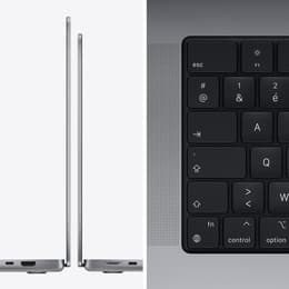MacBook Pro 16" (2021) - Apple M1 Max med 10-kärnig CPU och 32-kärnig grafikprocessor - 64GB RAM - SSD 1000GB - AZERTY - Fransk