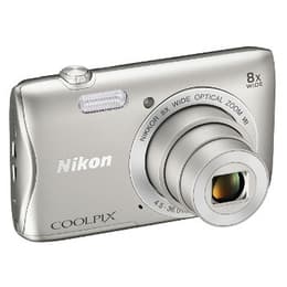 Kompakt S3700 - Silver + Nikon Nikon Nikkor Wide Optical Zoom VR f/3.7-6.6