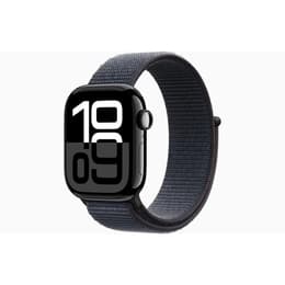 Apple Watch Series 10 (2024) GPS + Mobilnät 46 mm - Aluminium gagatsvart - Terrängloop Svart