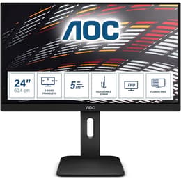 24-tum Aoc 24P1 1920 x 1080 LCD Monitor Svart