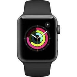 Apple Watch Series 4 (2018) GPS 40 mm - Aluminium Grå utrymme - Sportband Svart