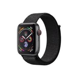 Apple Watch (Series 4) 2018 GPS + Mobilnät 44 - Aluminium Space black - Sportband Svart