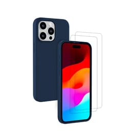 Skal iPhone 15 Pro och 2 st skärmskydd - Silikon -