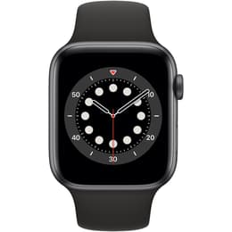 Apple Watch (Series 6) 2020 GPS + Mobilnät 40 - Rostfritt stål Svart - Sportband Svart