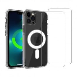 Skal iPhone 13 Pro och 2 st skärmskydd - TPU - Genomskinlig