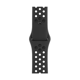 Apple Watch (Series 5) 2019 GPS 44 - Aluminium Grå utrymme - Nike Sport band Svart