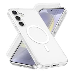 Skal Galaxy S24 Plus och 2 st skärmskydd - Silikon - Genomskinlig