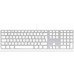 Apple Keyboard (2007) Sifferplatta - Aluminium - QWERTY - Engelsk (Storbritannien)