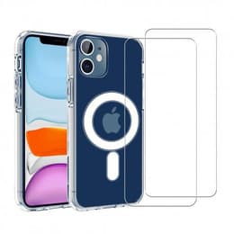 Skal iPhone 12 mini och 2 st skärmskydd - TPU - Genomskinlig