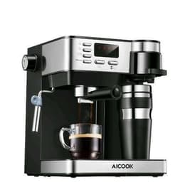 Espressomaskin Aicook CM6827 L - Svart/Silver