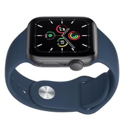 Apple Watch (Series 5) 2019 GPS 40 - Aluminium Grå - Sportband Blå
