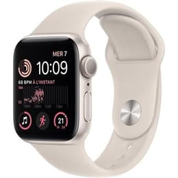 Apple Watch (Series SE) 2022 GPS + Mobilnät 40 - Aluminium Stjärnglans - Sportband Stjärnljus