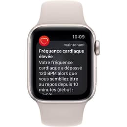 Apple Watch Series SE 2 (2022) GPS + Mobilnät 40 mm - Aluminium Stjärnglans - Sportband Stjärnglans