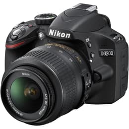 Reflex D3200 - Svart + Nikon AF-S DX Nikkor 18-55mm f/3.5-5.6G VR II f/3.5-5.6