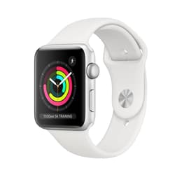 Apple Watch (Series 3) 2017 GPS 42 - Aluminium Silver - Sportband Vit
