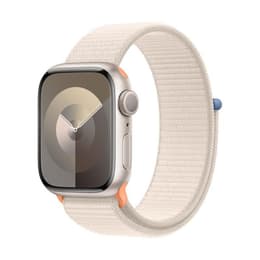 Apple Watch () 2023 GPS + Mobilnät 45 - Aluminium Vit - Sport loop Vit