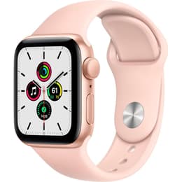 Apple Watch (Series SE) 2020 GPS 40 - Aluminium Guld - Sport-loop Rosa sand