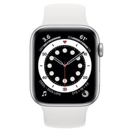 Apple Watch (Series 6) 2020 GPS 44 - Aluminium Silver - Sport-loop Vit